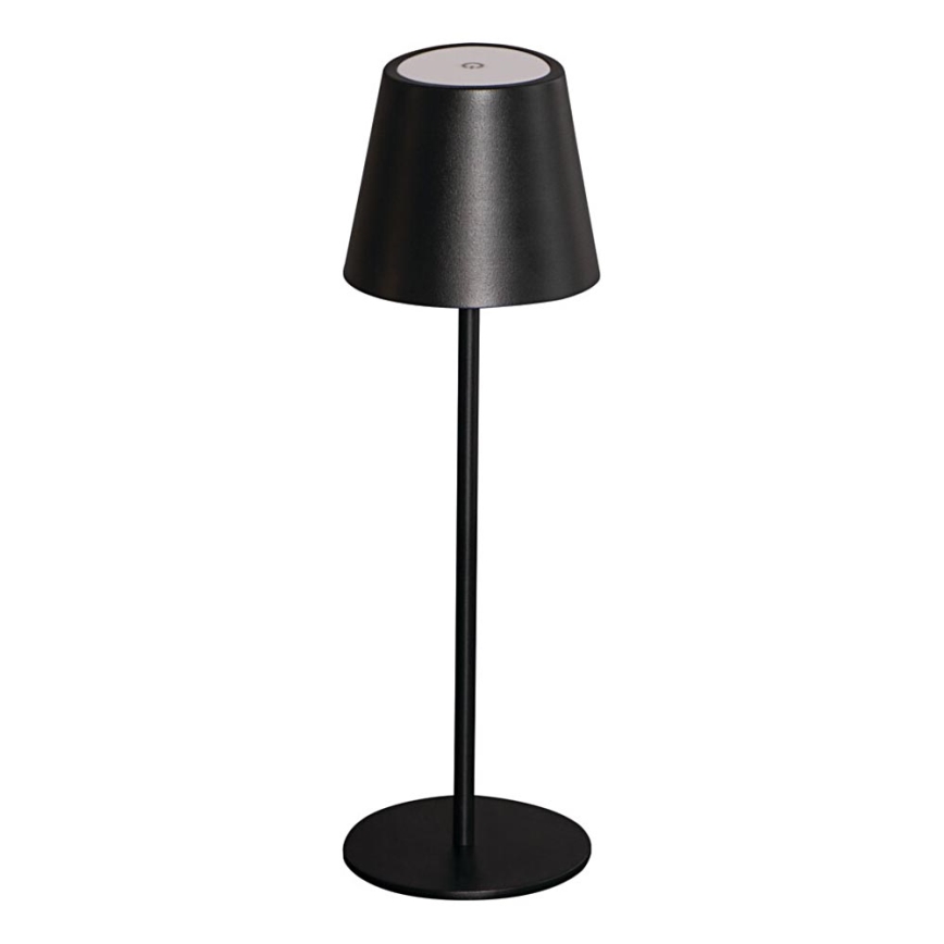 LED Dimbare oplaadbare tafellamp INITA LED/1,2W/1800 mAh IP54 zwart