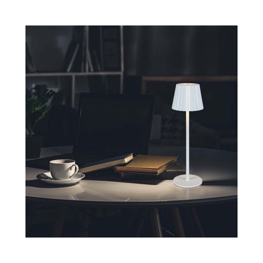 LED Dimbare oplaadbare touch tafellamp LED/4W/5V 3000-6000K 1800 mAh wit