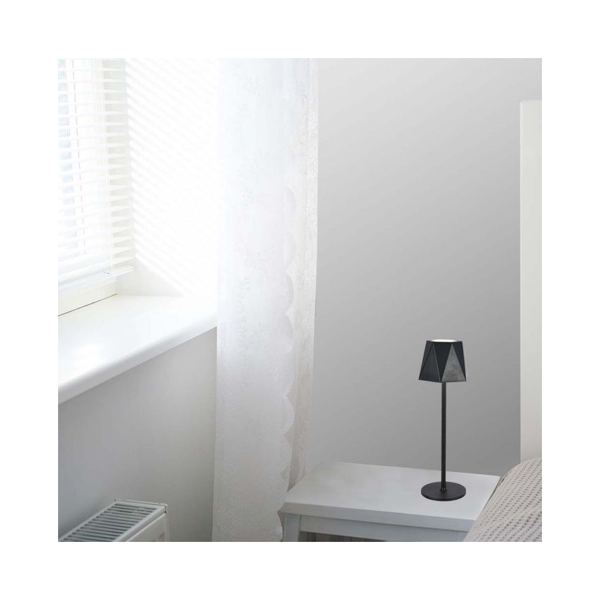 LED Dimbare oplaadbare touch tafellamp LED/4W/5V 3000-6000K 1800 mAh zwart