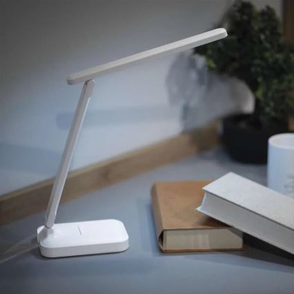 LED Dimbare oplaadbare tafellamp LED/5W/3,7V 3000K/4000K/6500K 800mAh wit