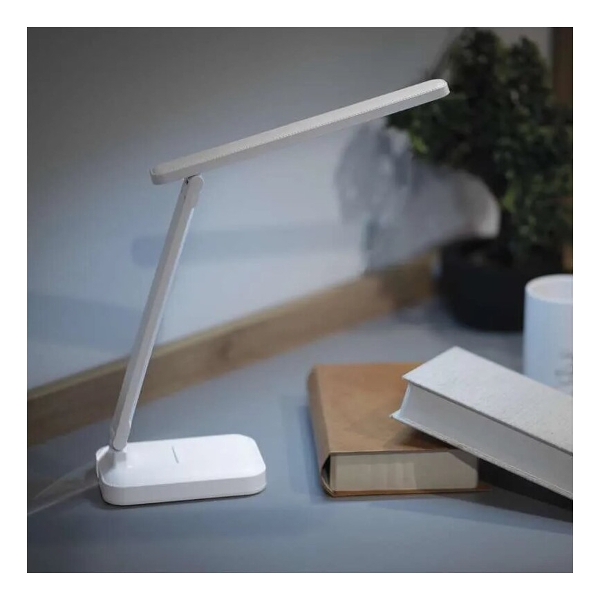 LED Dimbare oplaadbare tafellamp LED/5W/3,7V 3000K/4000K/6500K 800mAh wit