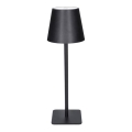 LED dimbare oplaadbare tafellamp LUCCA met aanraakbediening LED/3,7V 3000/4000/6500K 2000 mAh zwart