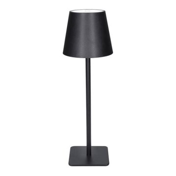 LED dimbare oplaadbare tafellamp LUCCA met aanraakbediening LED/3,7V 3000/4000/6500K 2000 mAh zwart