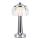 LED Dimbare oplaadbare touch tafellamp LED/1W/5V 3000-6000K 1800 mAh glanzend chroom
