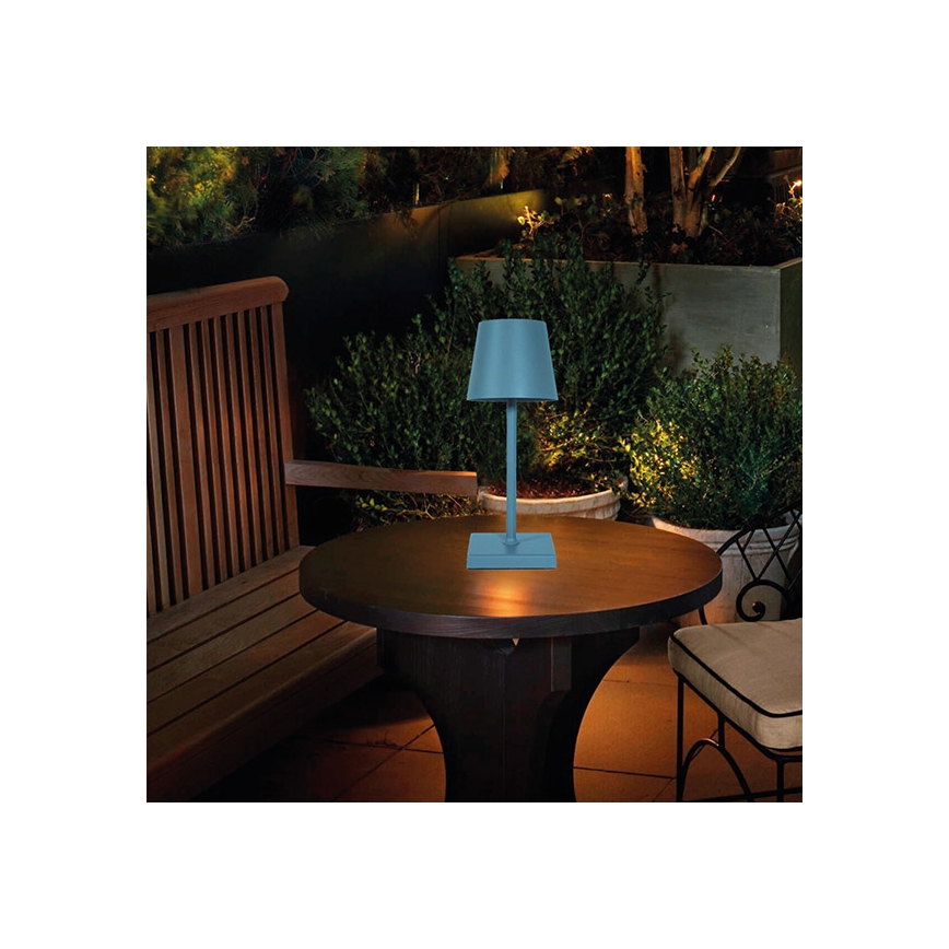 LED Dimbare Oplaadbare Touch Tafellamp TABLO LED/3,5W/5V 5200mAh blauw