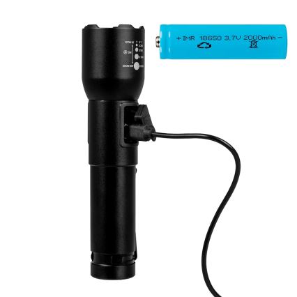 LED Dimbare Oplaadbare Zaklamp LED/20W/5V IPX4 800 lm 2000 mAh