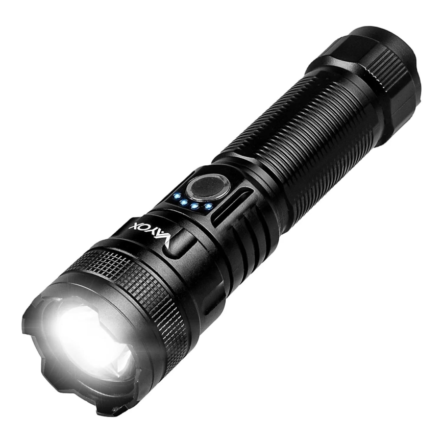 LED Dimbare oplaadbare zaklamp met powerbank Functie LED/10W/5V IPX4 600 glanzend 2000 mAh