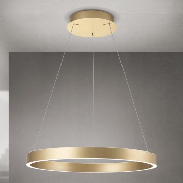LED dimbare pendellamp aan kabel KOLK LED/60W/230V 2700/3000/4000K Ø 60 cm goud