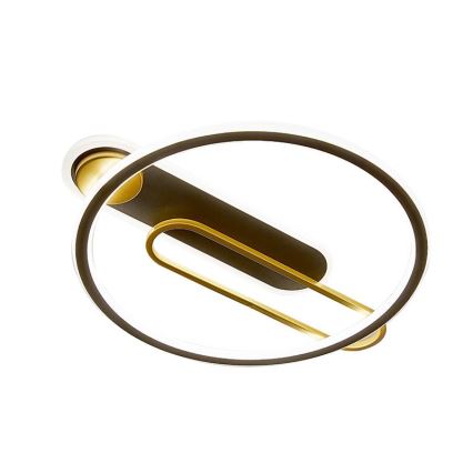 LED Dimbaar Plafondlamp LED/60W/230V 3000-6500K zwart + afstandsbediening