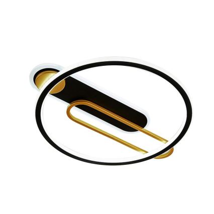 LED Dimbaar Plafondlamp LED/60W/230V 3000-6500K zwart + afstandsbediening