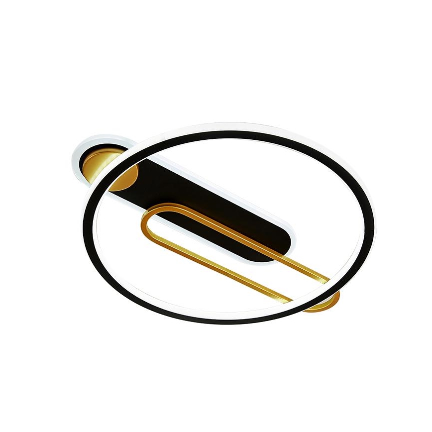 LED Dimbaar Plafondlamp LED/60W/230V 3000-6500K zwart + afstandsbediening