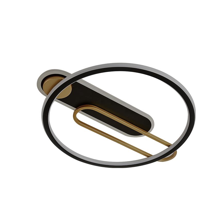 LED Dimbaar Plafondlamp LED/60W/230V 3000-6500K zwart + afstandsbediening