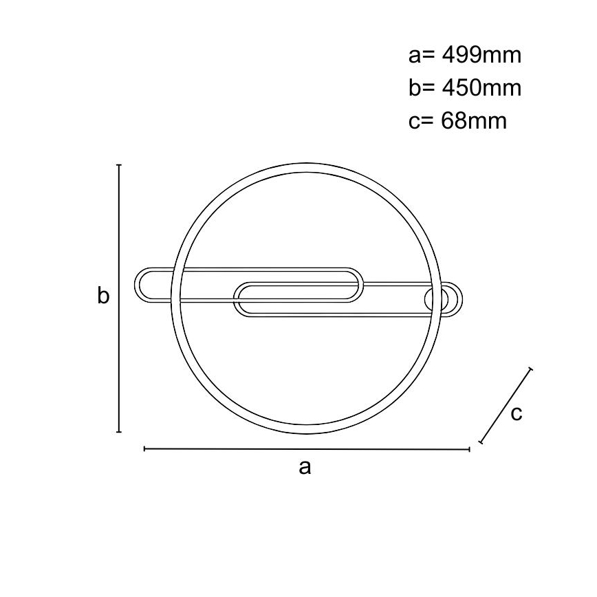 LED Dimbaar Plafondlamp LED/60W/230V 3000-6500K zwart + afstandsbediening