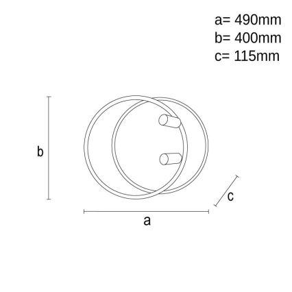 LED Dimbaar plafondlamp LED/65W/230V 3000-6500K wit + afstandsbediening