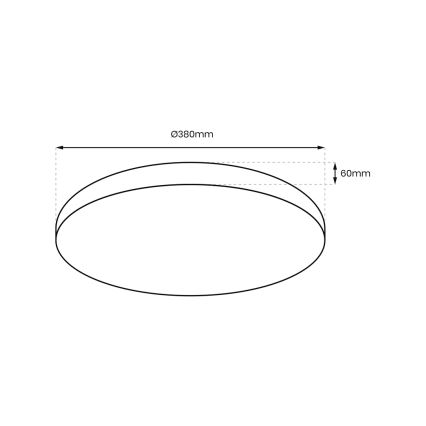 LED dimbare plafondlamp ALLISTER LED/36W/230V 3000-6000K + afstandsbediening