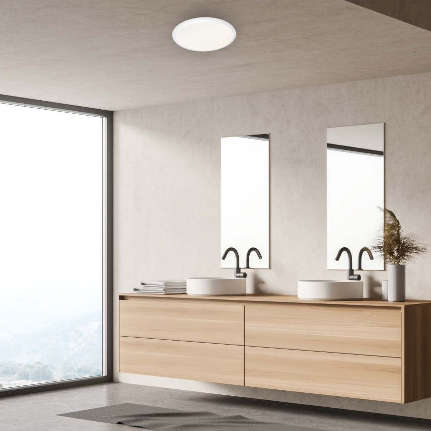 LED Dimbaar plafondlamp CRUZ LED/40W/230V 2000lm + afstandsbediening