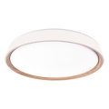 LED-dimbare plafondlamp ILVI LED/30W/230V 2700–6500 K Ø 40 cm wit/beige + afstandsbediening