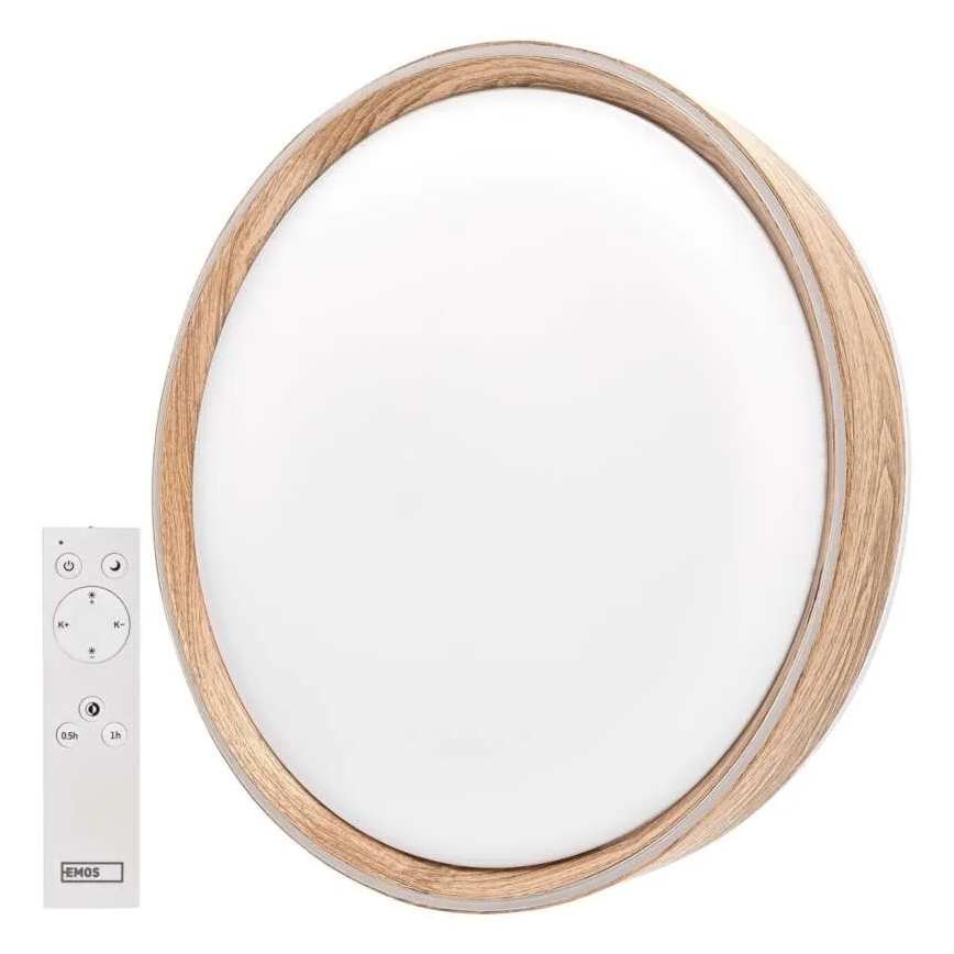 LED dimbare plafondlamp ILVI LED/30W/230V 2700-6500K Ø 40 cm beige + afstandsbediening