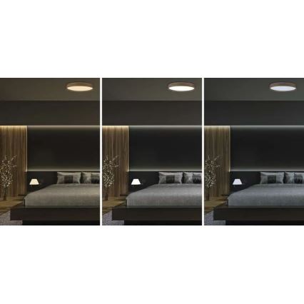 Dimbare LED-plafondlamp ILVI LED/45W/230V 2700-6500K Ø 50 cm beige + afstandsbediening