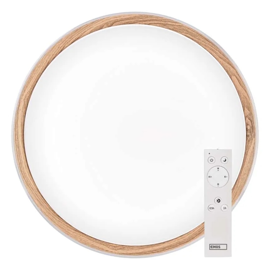 Dimbare LED plafondlamp ILVI LED/45W/230V 2700-6500K Ø 50 cm wit/beige + afstandsbediening