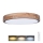 LED-dimbare plafondlamp IRON OAK LED/48W/230V 3000-6500K eiken Ø 40 cm + afstandsbediening
