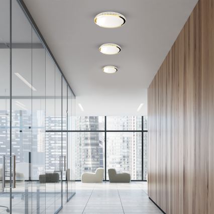 LED dimbare plafondlamp LAYLA LED/33W/230V 3000/4000/6000K goud + afstandsbediening