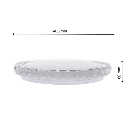 LED Dimbaar plafondlamp LAYLA LED/26W/230V + afstandsbediening