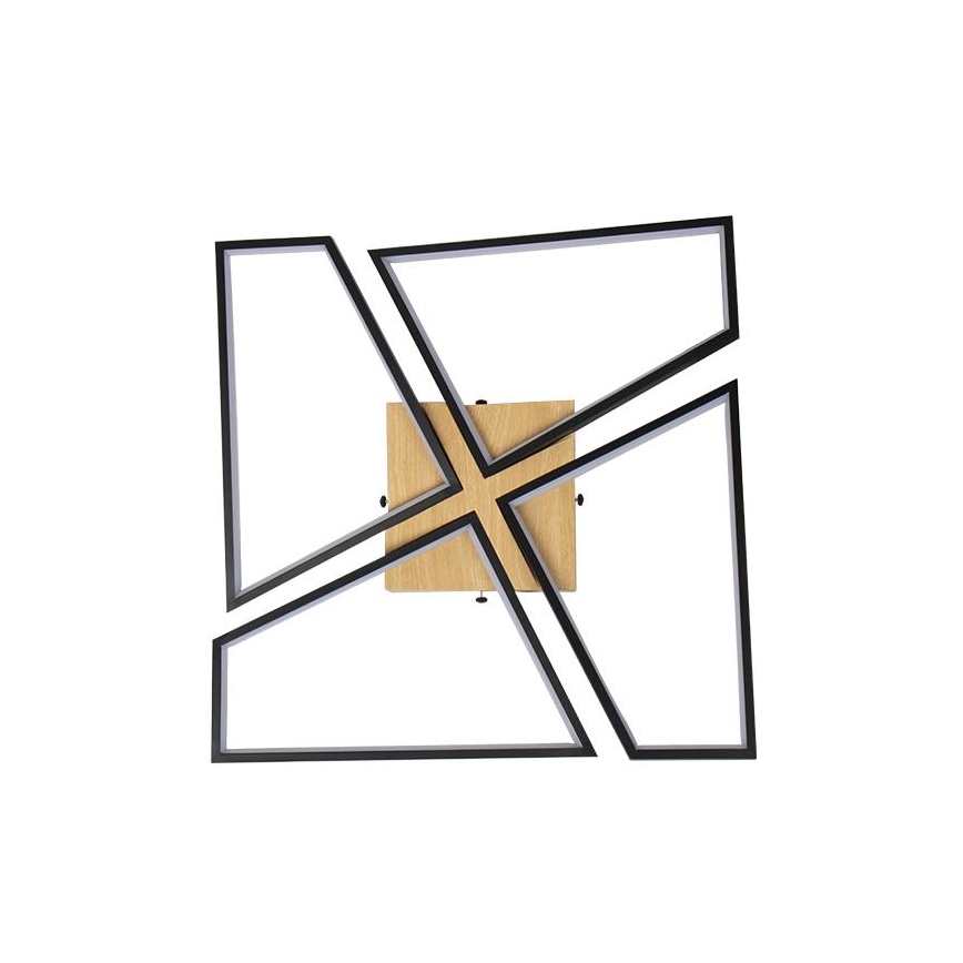 LED Dimbaar Plafondlamp LED/115W/230V 3000-6500K bruin/zwart + afstandsbediening