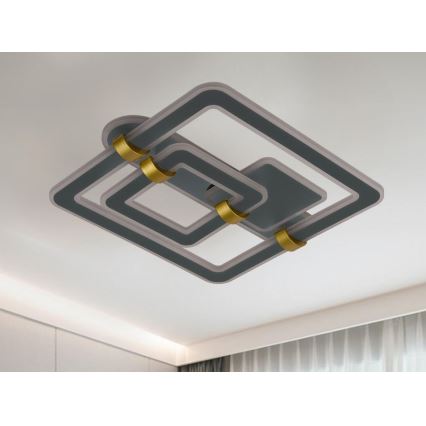 LED dimbare plafondlamp LED/140W/230V 3000-6500K + afstandsbediening