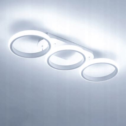 Dimbare LED plafondlamp LED/30W/230V 3000-6500K wit Wi-Fi Tuya + afstandsbediening