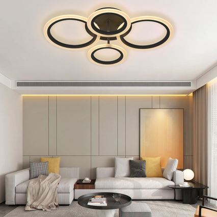 LED Dimbare Opbouwlamp LED/50W/230V 3000-6500K + afstandsbediening
