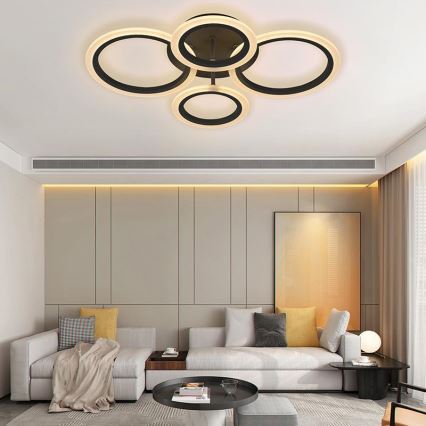 LED Dimbare Opbouwlamp LED/50W/230V 3000-6500K + afstandsbediening