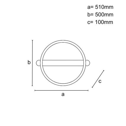 LED-dimbare plafondlamp LED/60W/230V 3000-6500K + afstandsbediening