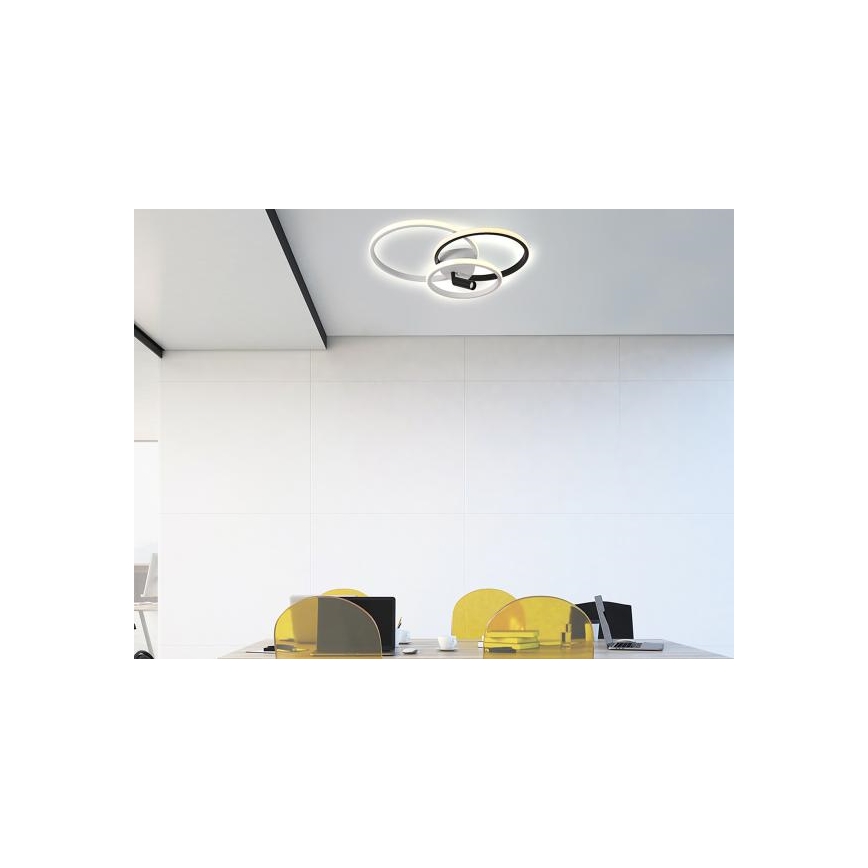 LED Dimbaar Plafondlamp LED/70W/230V 3000-6500K wit/zwart + afstandsbediening