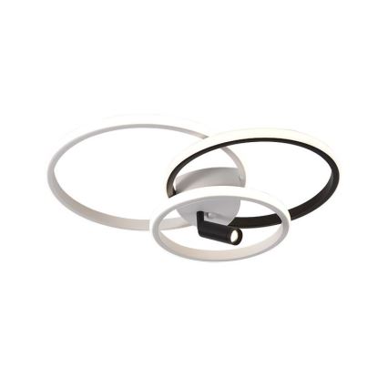 LED Dimbaar Plafondlamp LED/70W/230V 3000-6500K wit/zwart + afstandsbediening