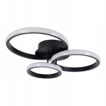 LED-dimbare plafondlamp LED/70W/230V 3000-6500K zwart + afstandsbediening