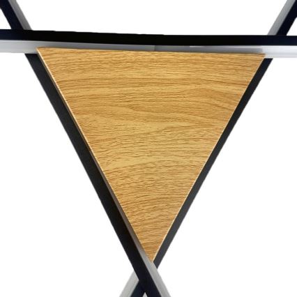LED Dimbaar Plafondlamp LED/75W/230V 3000-6500K bruin/zwart + afstandsbediening