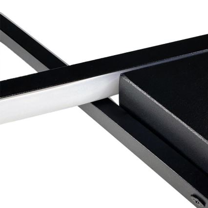 LED Dimbaar Plafondlamp LED/75W/230V 3000-6500K zwart + afstandsbediening