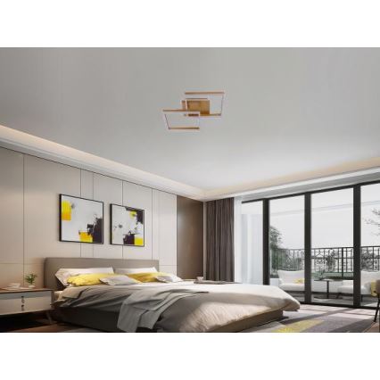LED dimbare plafondlamp LED/80W/230V 3000-6500K + afstandsbediening