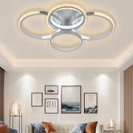 LED Dimbare Opbouwlamp LED/80W/230V 3000-6500K + afstandsbediening