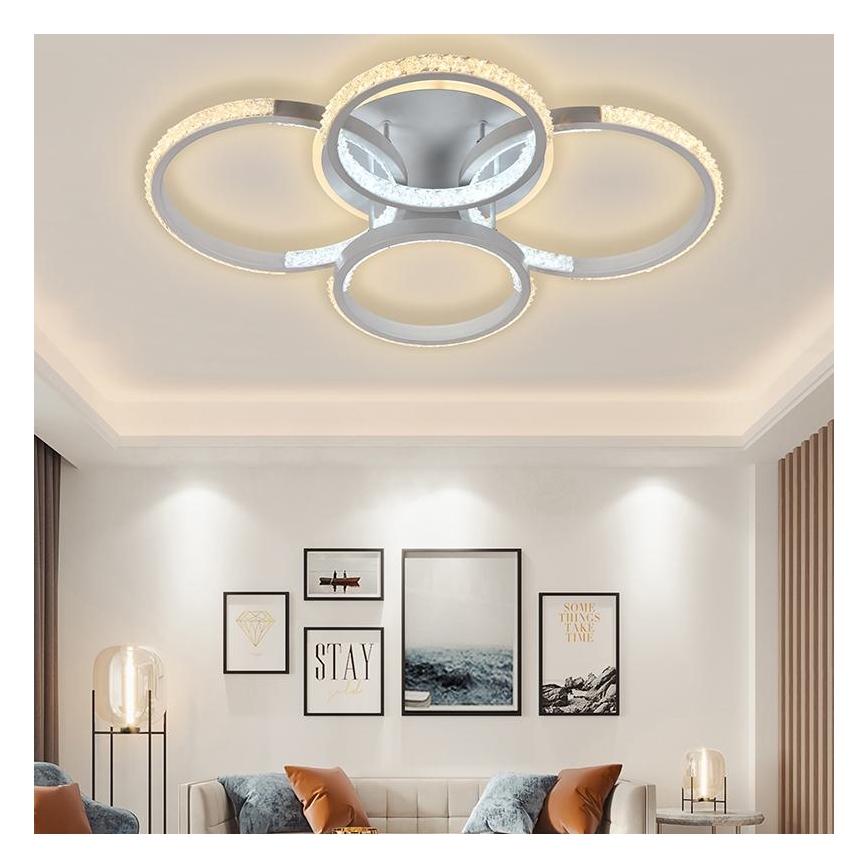 LED Dimbare Opbouwlamp LED/80W/230V 3000-6500K + afstandsbediening