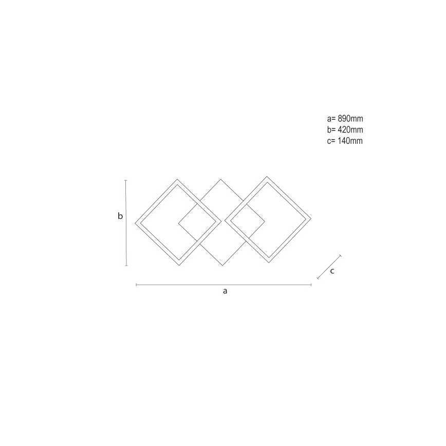 LED-dimbare plafondlamp LED/85W/230V 3000-6500K + afstandsbediening