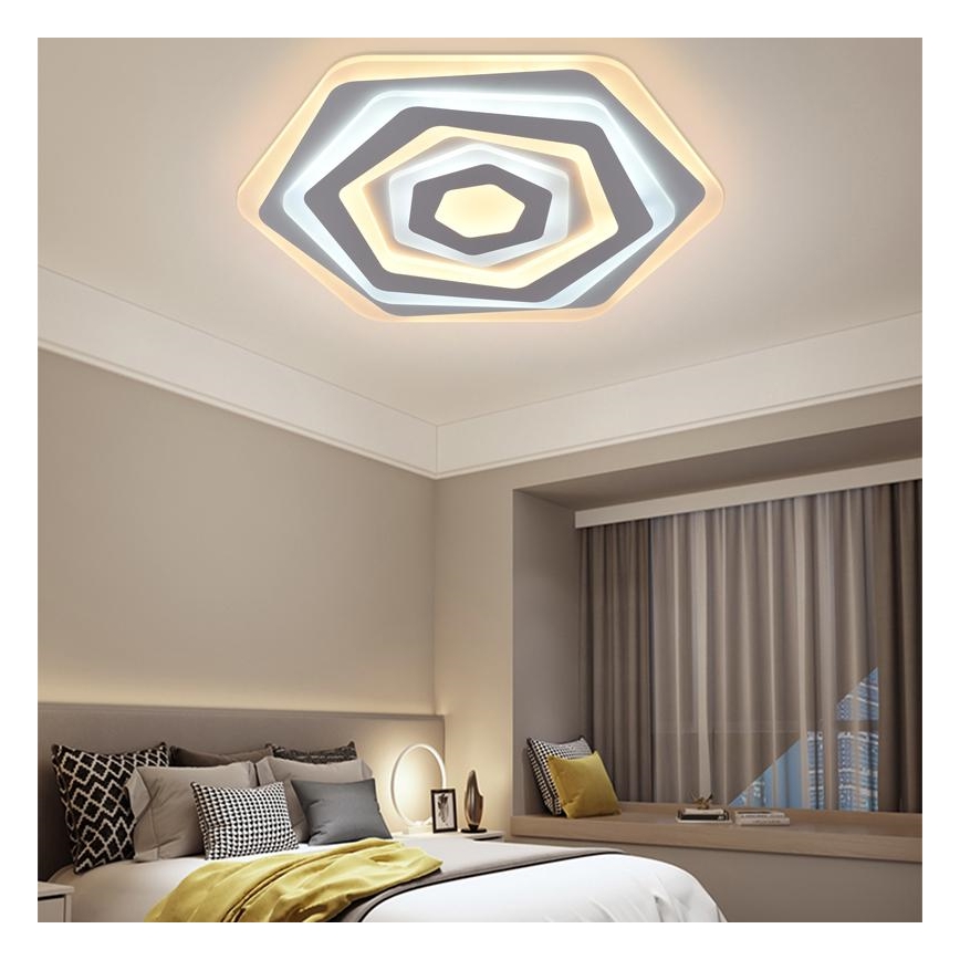 LED Dimbare plafondlamp LED/95W/230V 3000-6500K + afstandsbediening
