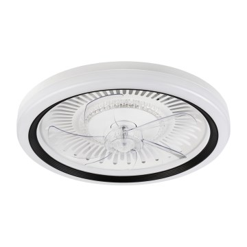 LED Dimbare plafondlamp met ventilator GEMMA LED/37W/230V wit + afstandsbediening