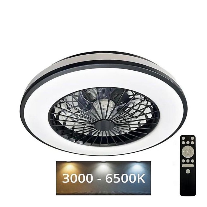 LED Dimbare plafondlamp met ventilator OPAL LED/48W/230V 3000-6500K + afstandsbediening