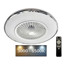 LED Dimbare plafondlamp met ventilator OPAL LED/72W/230V 3000-6500K + afstandsbediening