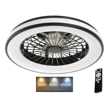 LED Dimbare plafondlamp met ventilator PLAVE LED/48W/230V 3000/4000/6500K + afstandsbediening