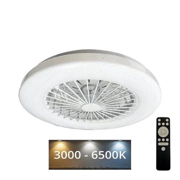 LED Dimbare plafondlamp met ventilator STAR LED/48W/230V 3000-6500K + afstandsbediening