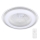 LED Dimbare plafondlamp met ventilator ZONDA LED/65W/230V zilver + afstandsbediening