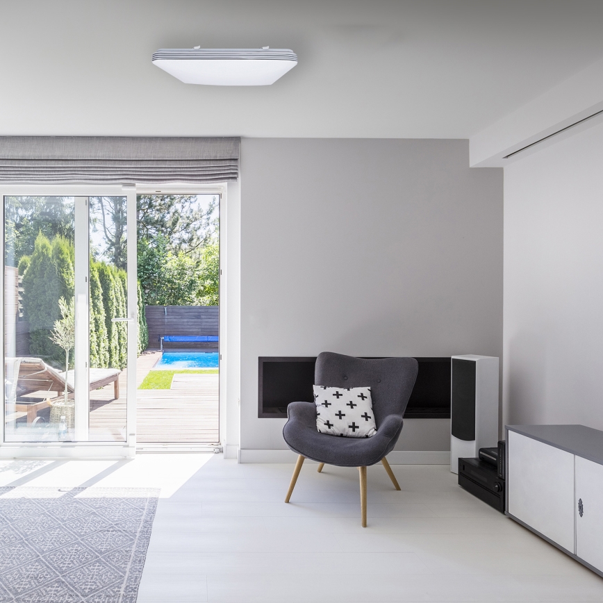 LED Dimbaar plafondlamp PALERMO LED/72W/230V + afstandsbediening